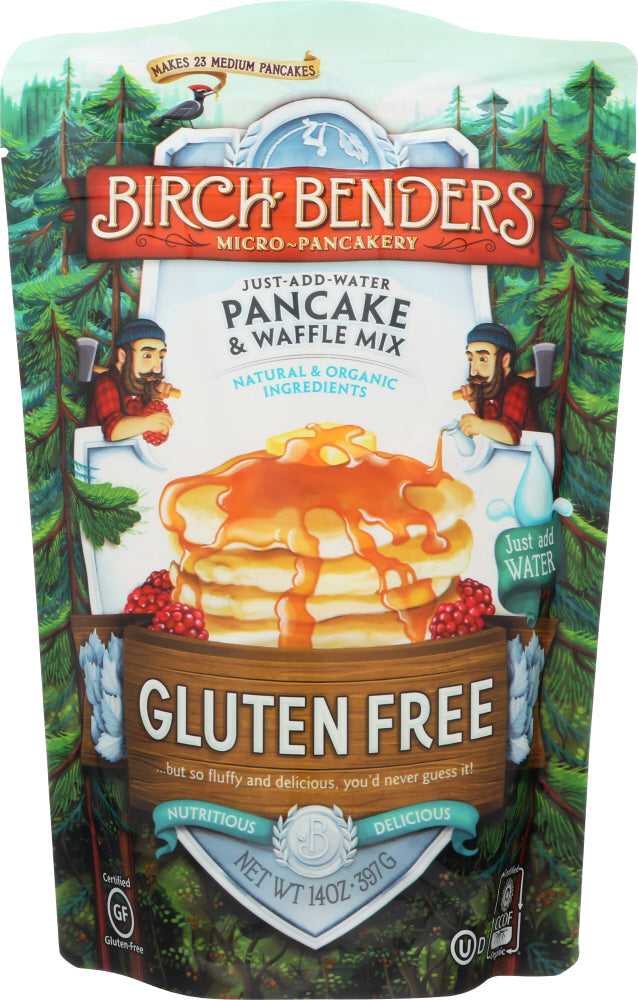 BIRCH BENDERS: Pancake & Waffle Mix Gluten Free, 14 oz - Vending Business Solutions