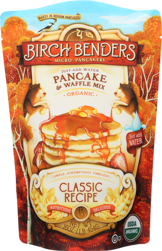 BIRCH BENDERS: Pancake & Waffle Mix Classic, 16 oz - Vending Business Solutions