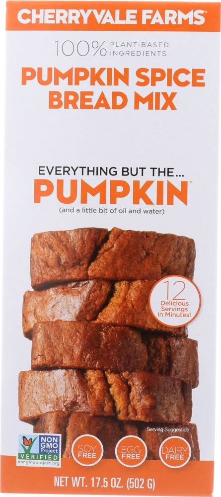 CHERRYVALE FARMS: Pumpkin Spice Bread Mix, 17.5 oz - Vending Business Solutions