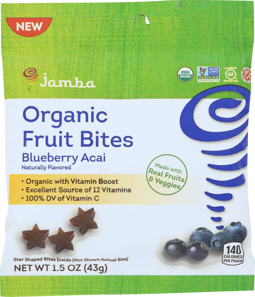 JAMBA: Organic Fruit Bites Blueberry Acai, 1.5 oz - Vending Business Solutions