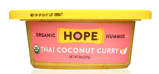 HOPE FOODS: Organic Thai Coconut Curry Hummus, 8 oz - Vending Business Solutions