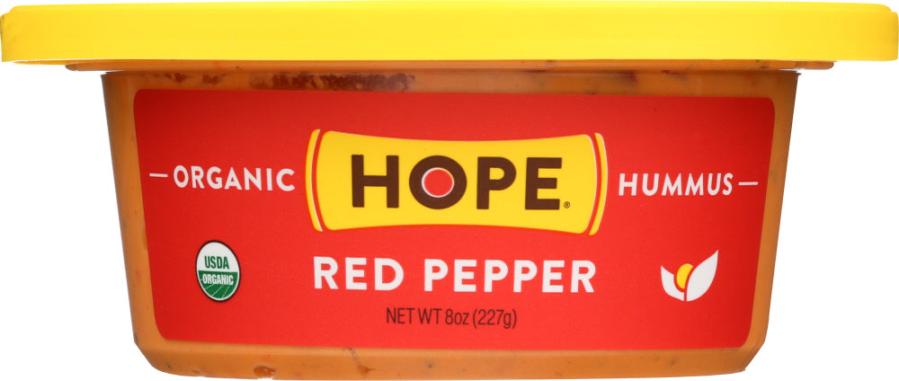 HOPE: Hummus Red Pepper Organic, 8 oz - Vending Business Solutions