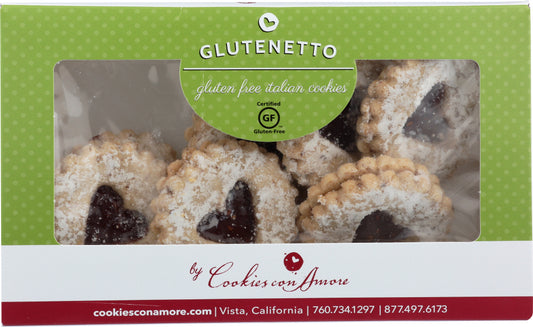 GLUTENETTO: Gluten Free Raspberry Linzer, 6 oz - Vending Business Solutions