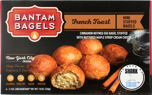 BANTAM BAGELS: French Toast Mini Stuffed Bagels 7.8 Oz - Vending Business Solutions