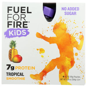 FUEL FOR FIRE: Kids Tropical Smoothie 4 Pack, 12.80 oz - Vending Business Solutions