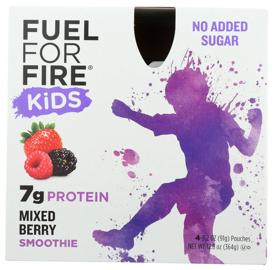 FUEL FOR FIRE: Kids Mixed Berry Smoothie 4 Pack, 12.80 oz - Vending Business Solutions