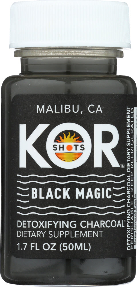 KOR SHOTS: Black Magic Detoxifying Charcoal Shot, 1.70 oz - Vending Business Solutions