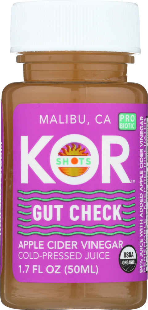 KOR SHOTS: Gut Check Apple Cider Vinegar Probiotic, 1.70 oz - Vending Business Solutions