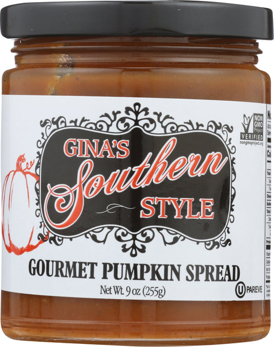 GINAS SOUTHERN STYLE: Gourmet Pumpkin Spread, 9 oz - Vending Business Solutions