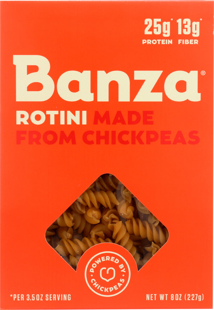 BANZA: Rotini Chickpea Pasta, 8 oz - Vending Business Solutions