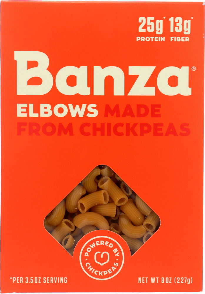 BANZA: Elbows Chickpea Pasta, 8 oz - Vending Business Solutions