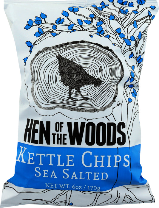 HEN OF THE WOODS: Chips Sea Salted, 6 oz - Vending Business Solutions