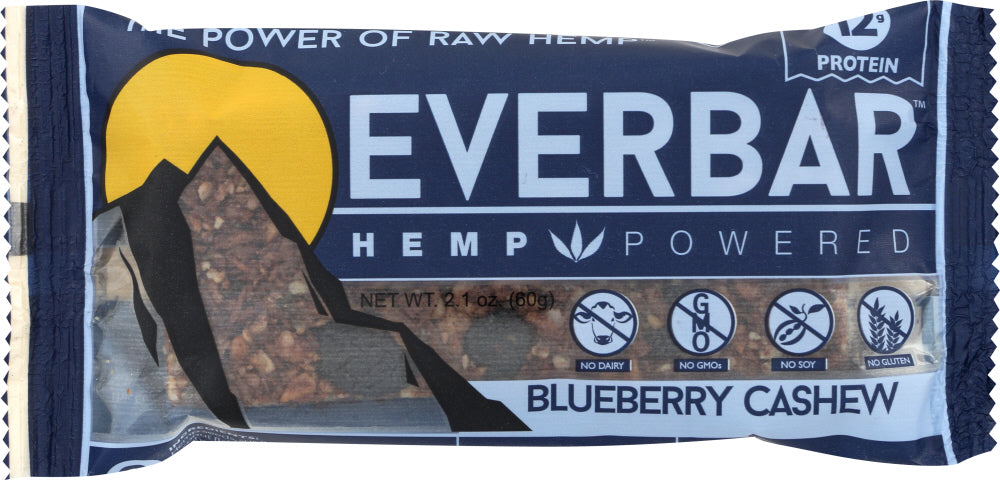 EVERBAR: Hemp Bar Blueberry Cashew, 2.1 oz - Vending Business Solutions