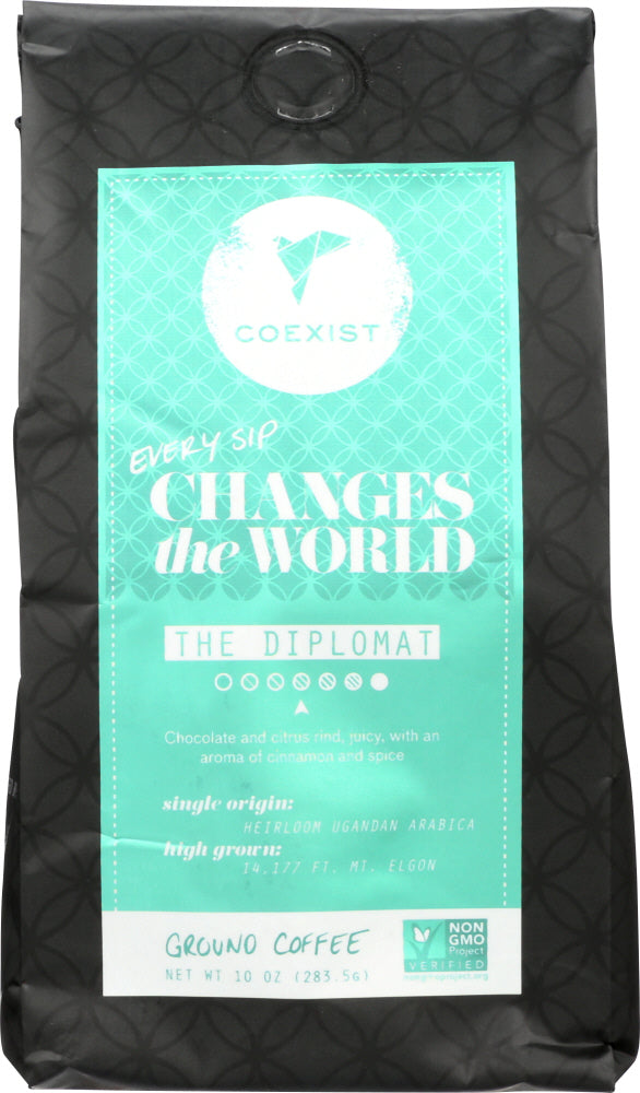 COEXIST: Diplomat Ground Coffee, 10 oz - Vending Business Solutions
