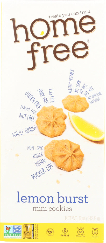HOMEFREE: Cookie Mini Lemon Burst, 5 oz - Vending Business Solutions