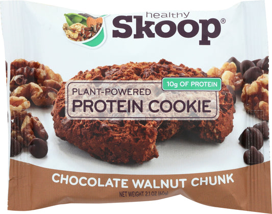 HEALTHY SKOOP: Chocolate Walnut Chunk Protein Cookies, 2.1 oz - Vending Business Solutions