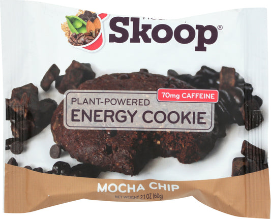HEALTHY SKOOP: Mocha Chip Energy Cookie, 2.1 oz - Vending Business Solutions