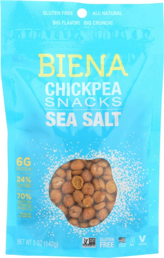 BIENA: Sea Salt Chickpea Snacks, 5 oz - Vending Business Solutions
