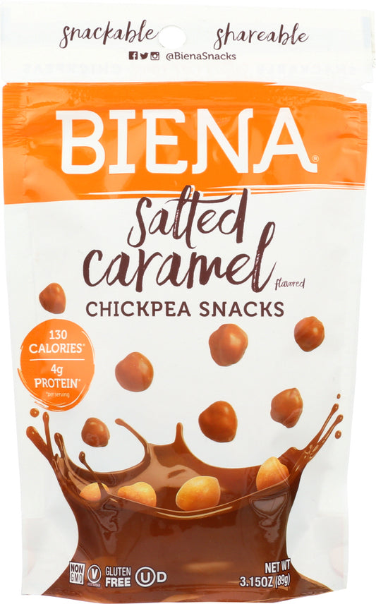 BIENA: Salted Caramel Roasted Chickpea, 3.15 oz - Vending Business Solutions