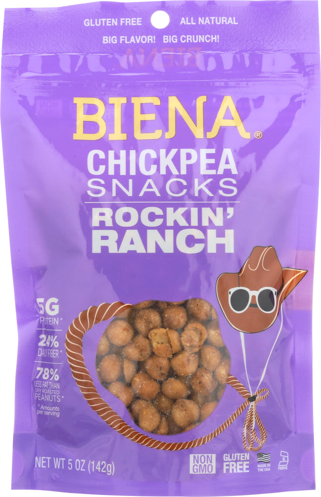 BIENA: Rockin' Ranch Chickpea Snacks, 5 oz - Vending Business Solutions