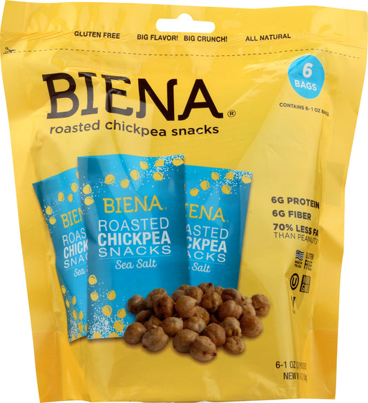 BIENA: Chickpea Snack Seasalt, 1 oz - Vending Business Solutions
