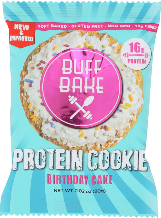 BUFF BAKE: Protein Cookie Birthday Cake, 2.82 oz - Vending Business Solutions