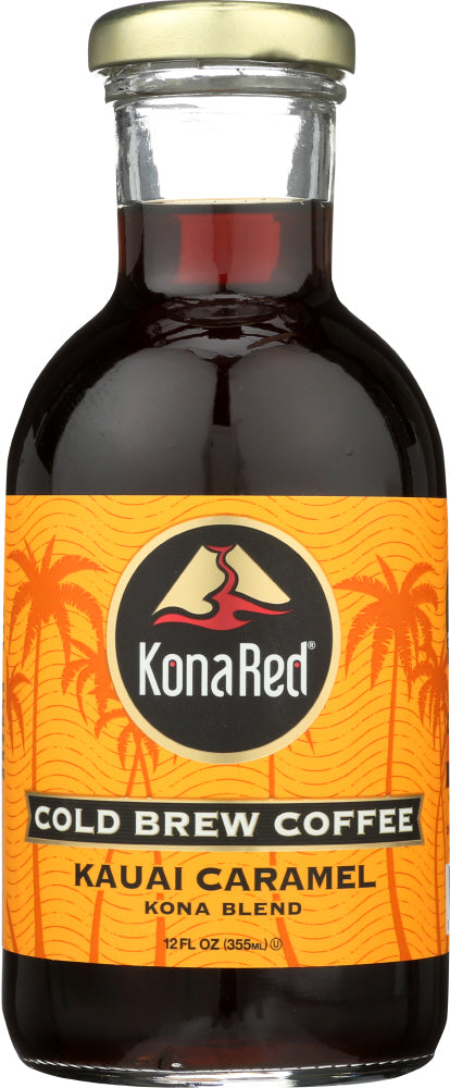 KONA RED: Cold Brew Coffee Kauai Caramel, 12 oz - Vending Business Solutions