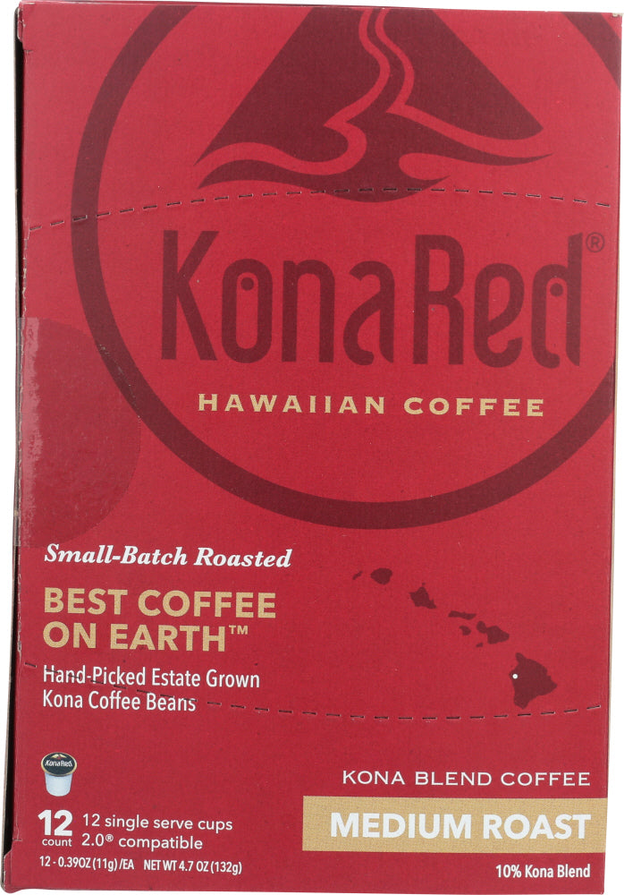 KONA RED: Kona Medium Roast Coffee, 12 ea - Vending Business Solutions