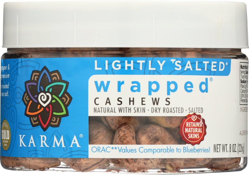 KARMA: Salted Wrapped Cashews, 8 oz - Vending Business Solutions