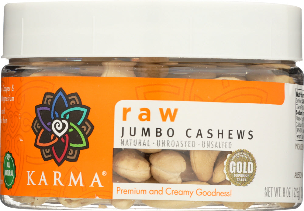 KARMA: Raw Jumbo Cashews, 8 oz - Vending Business Solutions