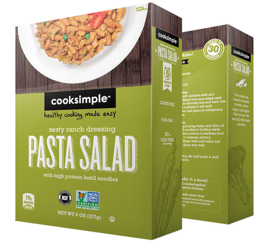 COOKSIMPLE: Zesty Ranch Dressing Pasta Salad, 8 oz - Vending Business Solutions