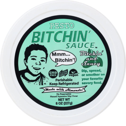 BITCHIN SAUCE: Pesto, 8 oz - Vending Business Solutions