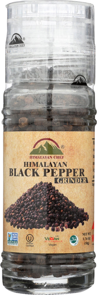 HIMALAYAN CHEF: Pepper Himalayan Black, 3.53 oz - Vending Business Solutions