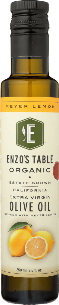 ENZO OLIVE OIL CO: Meyer Lemon Infused Organic Extra Virgin Olive Oil, 250 ml - Vending Business Solutions
