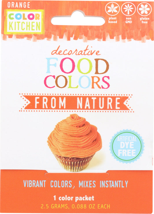 COLORKITCHEN: Food Coloring Orange Single Pack, 2.5 gm - Vending Business Solutions