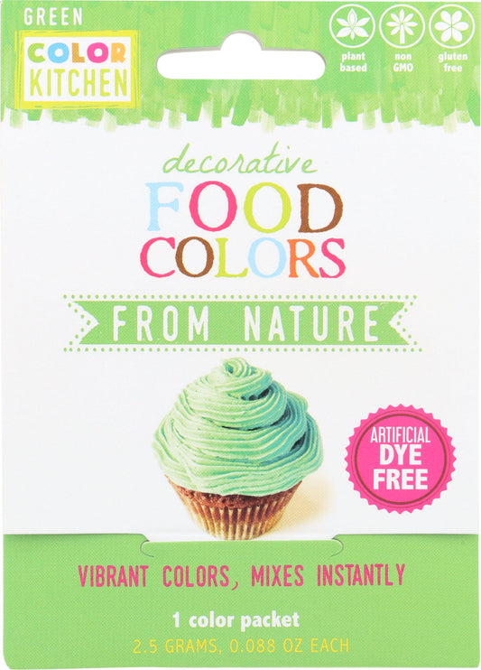 COLORKITCHEN: Food Coloring Green Single Pack, 2.5 gm - Vending Business Solutions