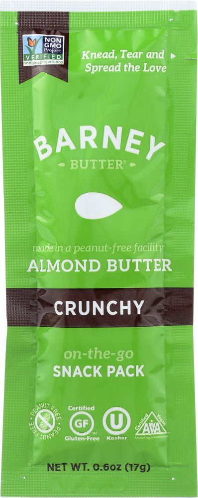 BARNEY BUTTER: Almond Butter Crunchy Snack Pack, 0.6 oz - Vending Business Solutions