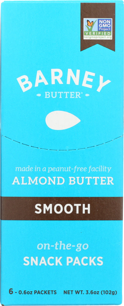BARNEY BUTTER: Almond Butter Smooth 6 Pack 3.6 Oz - Vending Business Solutions