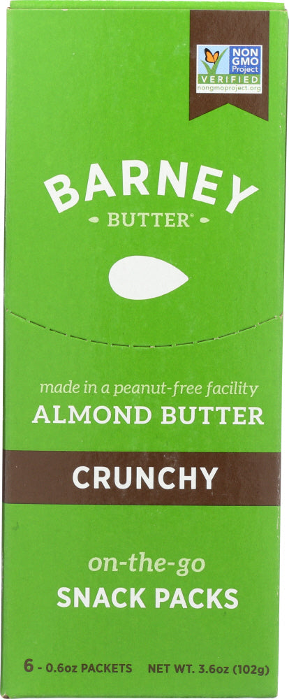 BARNEY BUTTER: Almond Butter Crunchy 6 Pack 3.6 Oz - Vending Business Solutions