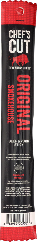 CHEFSCUT: Original Smokehouse Beef and Pork Stick, 1 oz - Vending Business Solutions