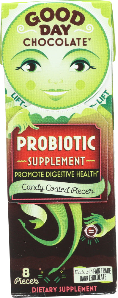 GOOD DAY CHOCOLATE: Probiotic Chocolate Supplement, 8 pc - Vending Business Solutions