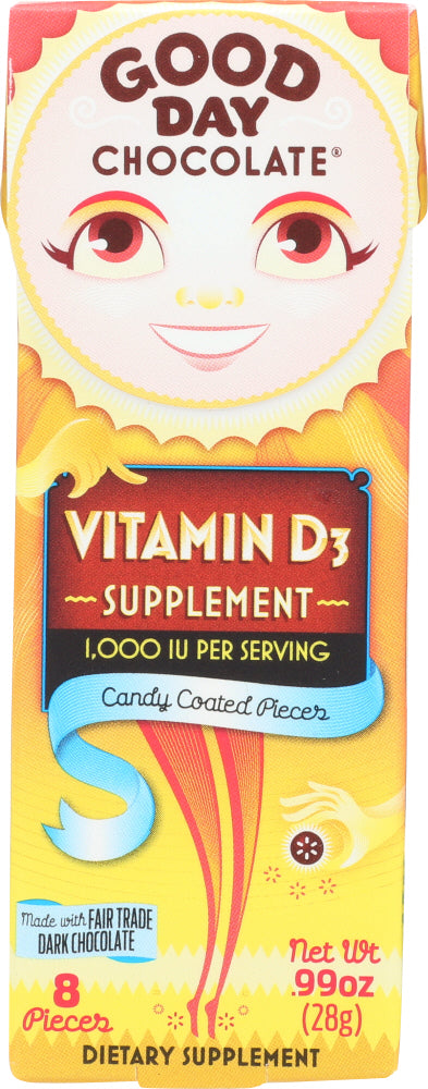 GOOD DAY CHOCOLATE: SUPPLEMENT D3 CHOCOLATE (0.990 OZ) - Vending Business Solutions