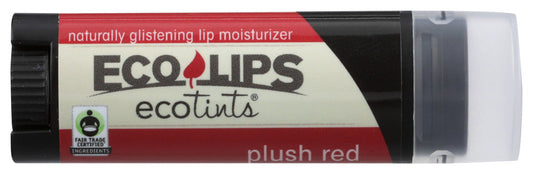 ECO LIPS: Tint Plush Red Lip Balm, .3 oz - Vending Business Solutions