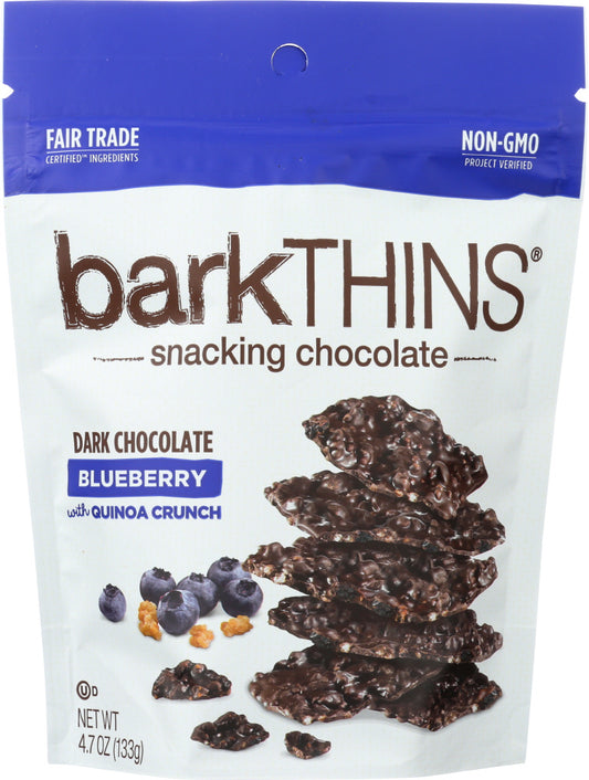 BARKTHINS: Snacking Chocolate With Fruit Blueberry Quinoa, 4.7 oz - Vending Business Solutions