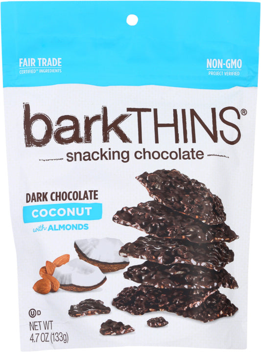 BARKTHINS: Dark Chocolate Toasted Coconut With Almonds, 4.7 oz - Vending Business Solutions