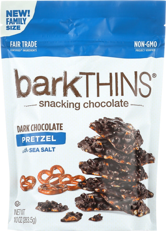 BARKTHINS: Dark Chocolate Pretzel with Sea Salt, 10 oz - Vending Business Solutions