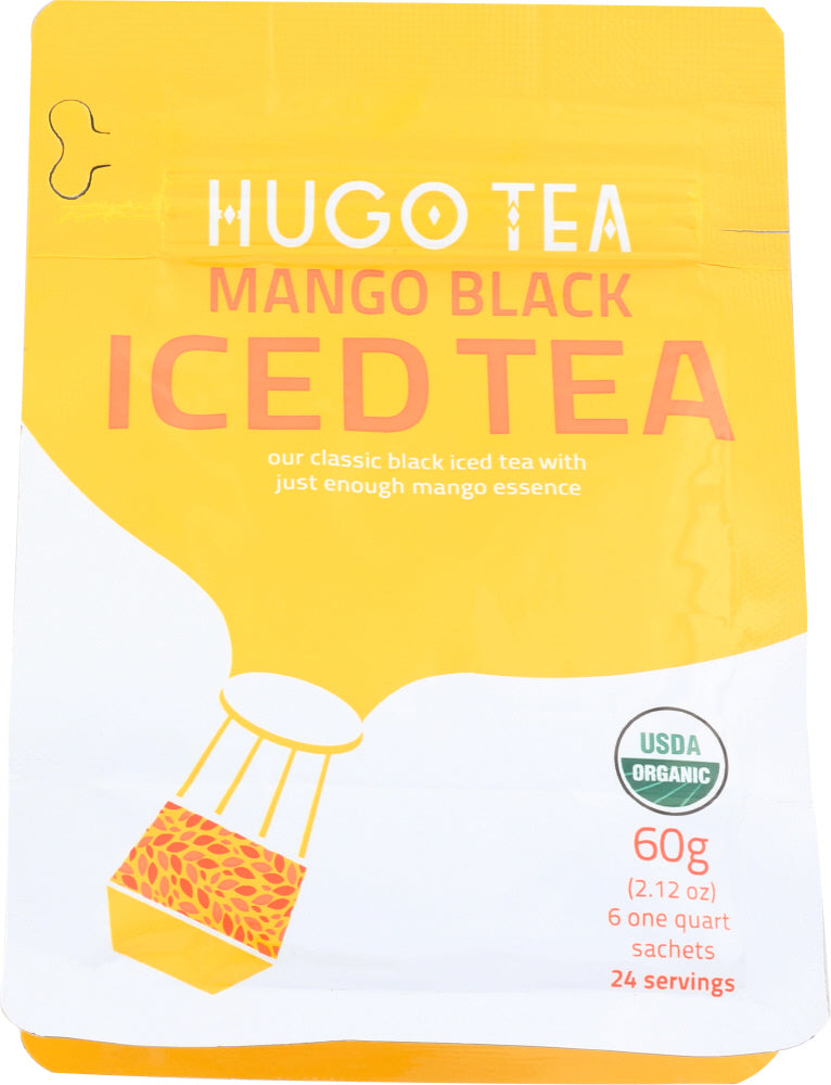 HUGO TEA COMPANY: Tea Black Iced Mango, 2.1 oz - Vending Business Solutions