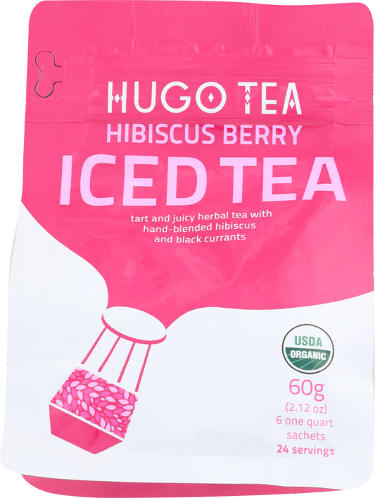 HUGO TEA COMPANY: Tea Iced Hibiscus Berry, 2.1 oz - Vending Business Solutions