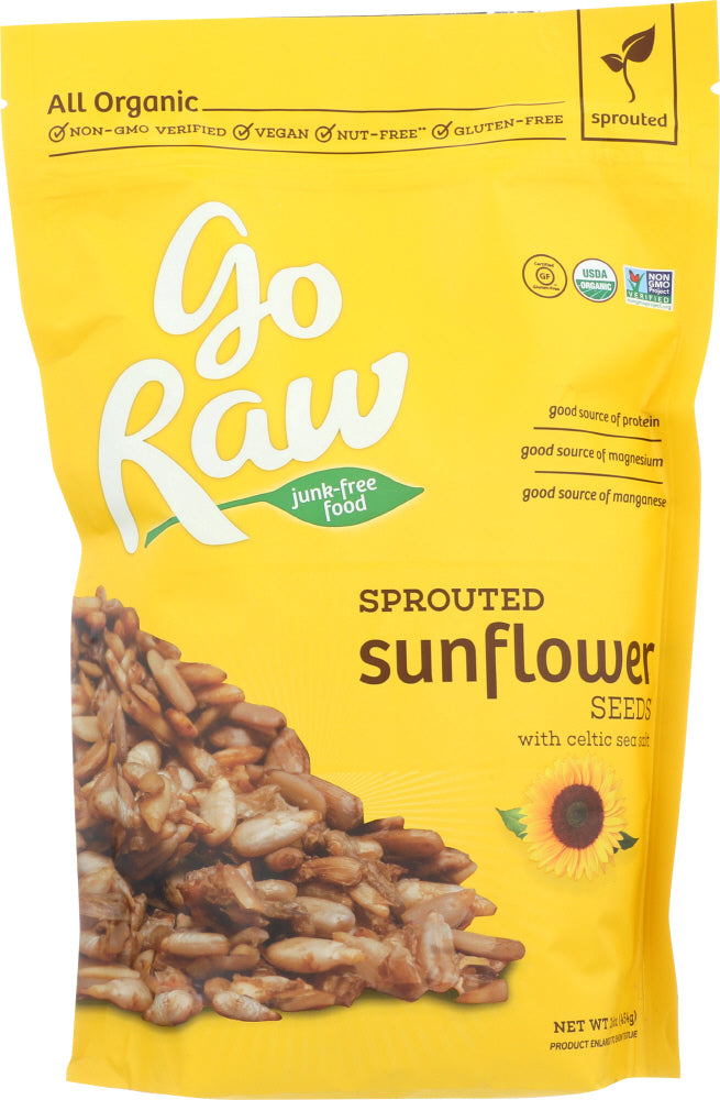 GO RAW: Organic Sprouted Sunflower Seeds, 16 oz - Vending Business Solutions