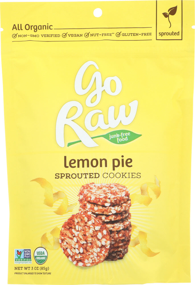 GO RAW: Cookie Lemon Pie Sprouted, 3 oz - Vending Business Solutions